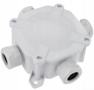 Puszka natynkowa hermetyczna PG16, IP 67 (5x4mm2), kolor szary PAWBOL A.0035