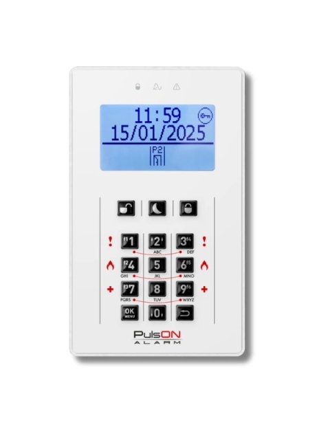 Manipulator LCD/C przciski gumkowe biały