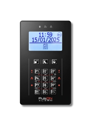 Manipulator LCD/C przciski gumkowe czarny