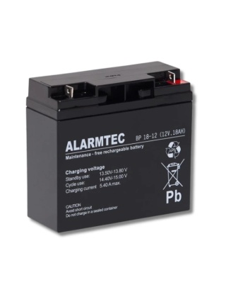 ALARMTEC serii BP 12V 18Ah Akumulator AGM