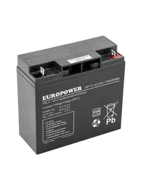 Akumulator AGM EUROPOWER serii EP 12V 17Ah (Żywotność 6-9 lat)
