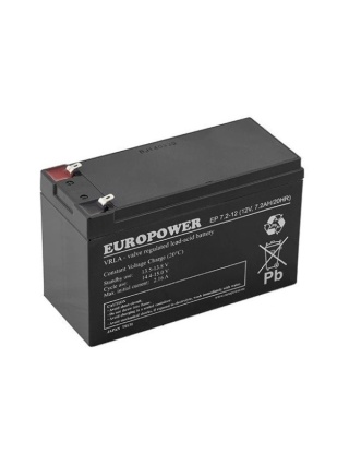 Akumulator AGM EUROPOWER serii EP 12V 7,2Ah