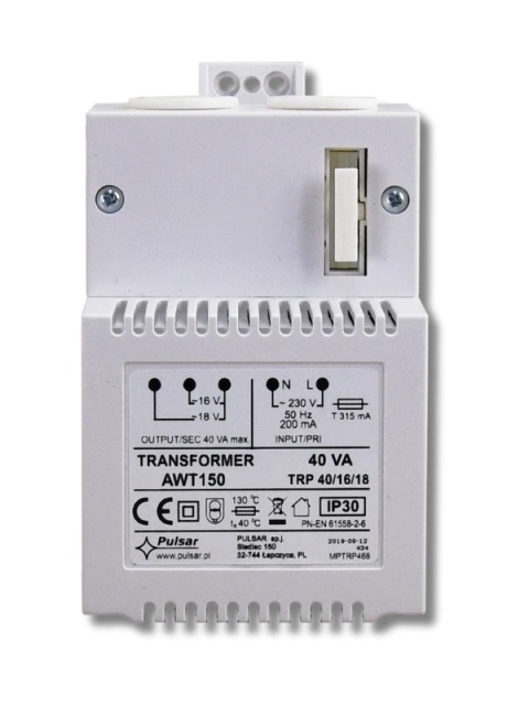 TRANSFORMATOR Pulsar AWT150 40VA/16V/18V TRP