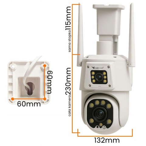 Kamera IP Orllo TZ8 Dual z panelem solarnym SM6030 PRO