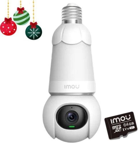Kamera IP Imou kamera żarówka Bulb Cam 5MP IPC z kartą pamięci 64GB