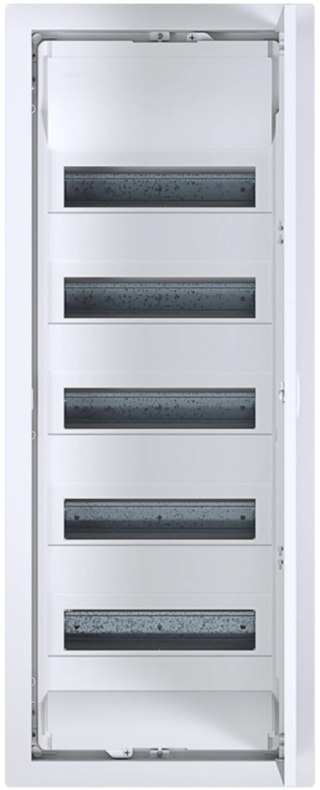 Rozdzielnica p/t z drzwiami metalowymi, 5 rzędów, 60 modułów, IP30, HAGER Volta VU60NC