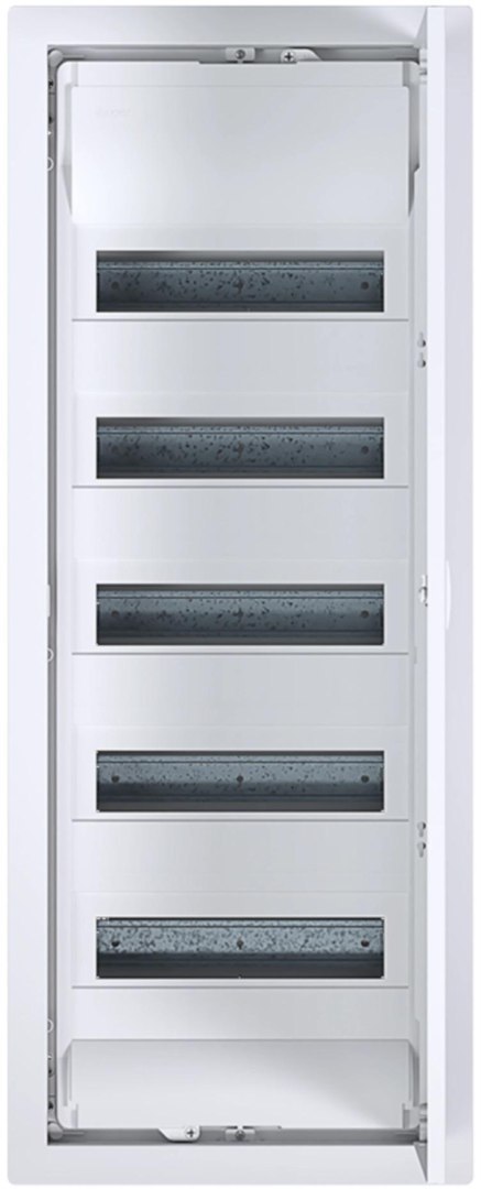 Rozdzielnica p/t z drzwiami metalowymi, 5 rzędów, 60 modułów, IP30, HAGER Volta VU60NC