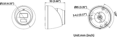 Kamera IP Hikvision DS-2CD1363G2-LIU 4mm PL