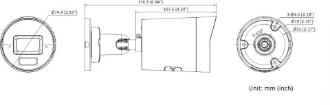 Kamera IP Hikvision DS-2CD2067G3-LI2UY/SL 2.8mm PL