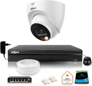 ZESTAW Kamera IP Dahua 6mpx IPC-HDW1639T-A-IL-0280B-S6 + DYSK