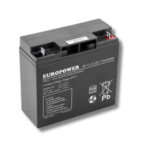 Akumulator AGM EUROPOWER serii EP 12V 17AH